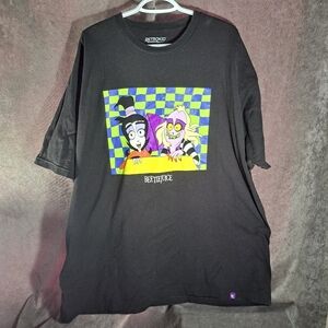 Retrokid x Beetlejuice The Animated Series Rollercoaster Black Graphic Tee VG 3X